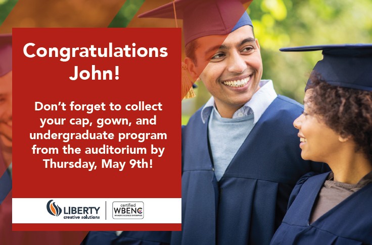 A sample of a personalized direct mail postcard.